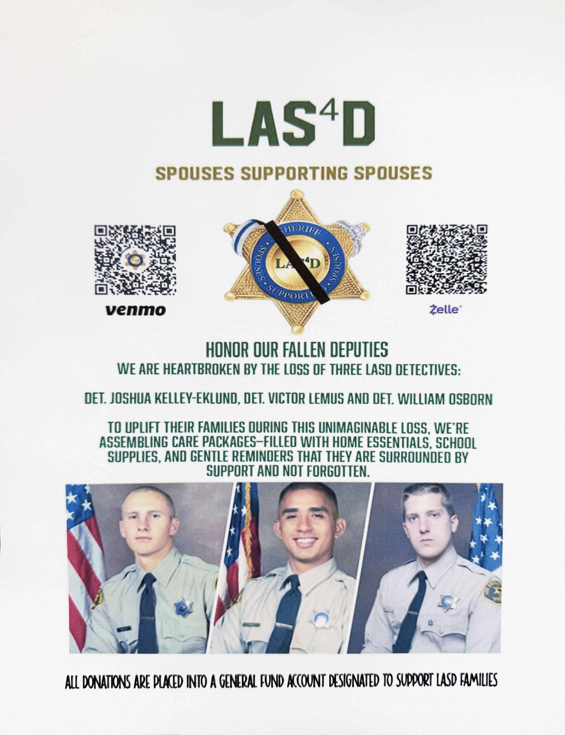 Help us provide support to our LASD families.