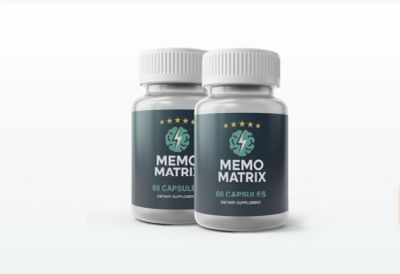 Two bottles of Memo Matrix supplement.