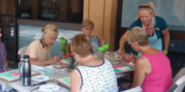 Watercolor painting class in the Keauhou Shopping Center with Blue Sea Artisans Gallery.