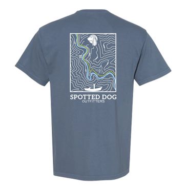 A multi-color screen printed Comfort Colors t-shirt