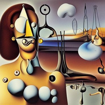 surrealistic futuristic art