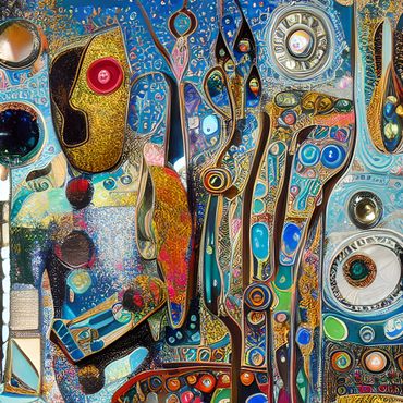 abstract art with glitter