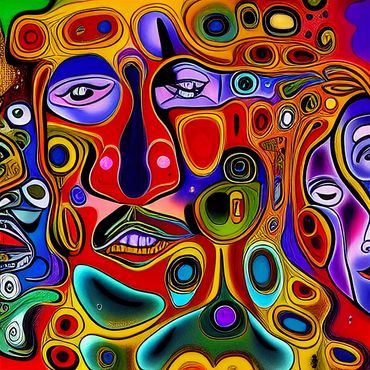 face depicted in surrealism