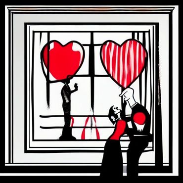 A couple in love, watched by a man who also loves the woman.