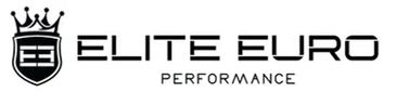 Elite Euro Performance logo with crown and shield design.