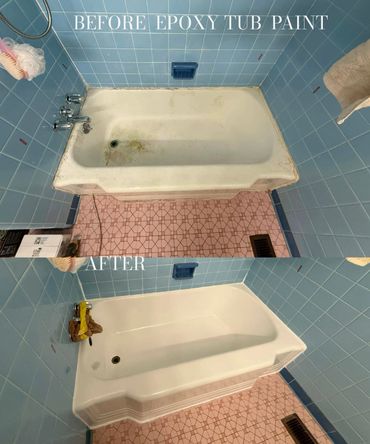 Bathtub painting, epoxy bathtub painting