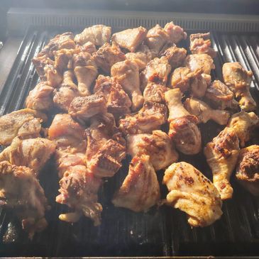 Charcoal grilled chicken