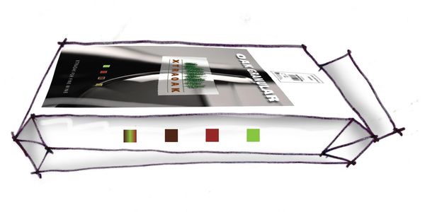 a rendering of a wine packaging