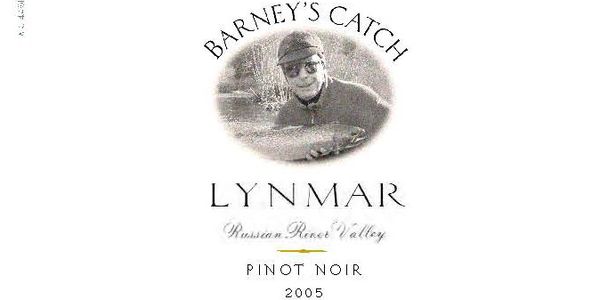 wine label with a man's black and white picture