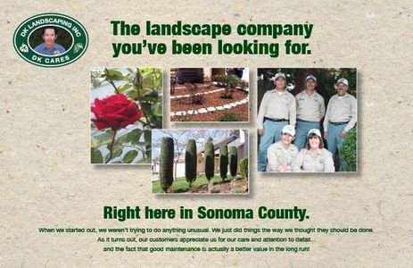 marketing campaign material for a landscape company