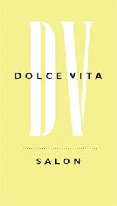 the letters "DV" in white and "DOLCE VITA" in black