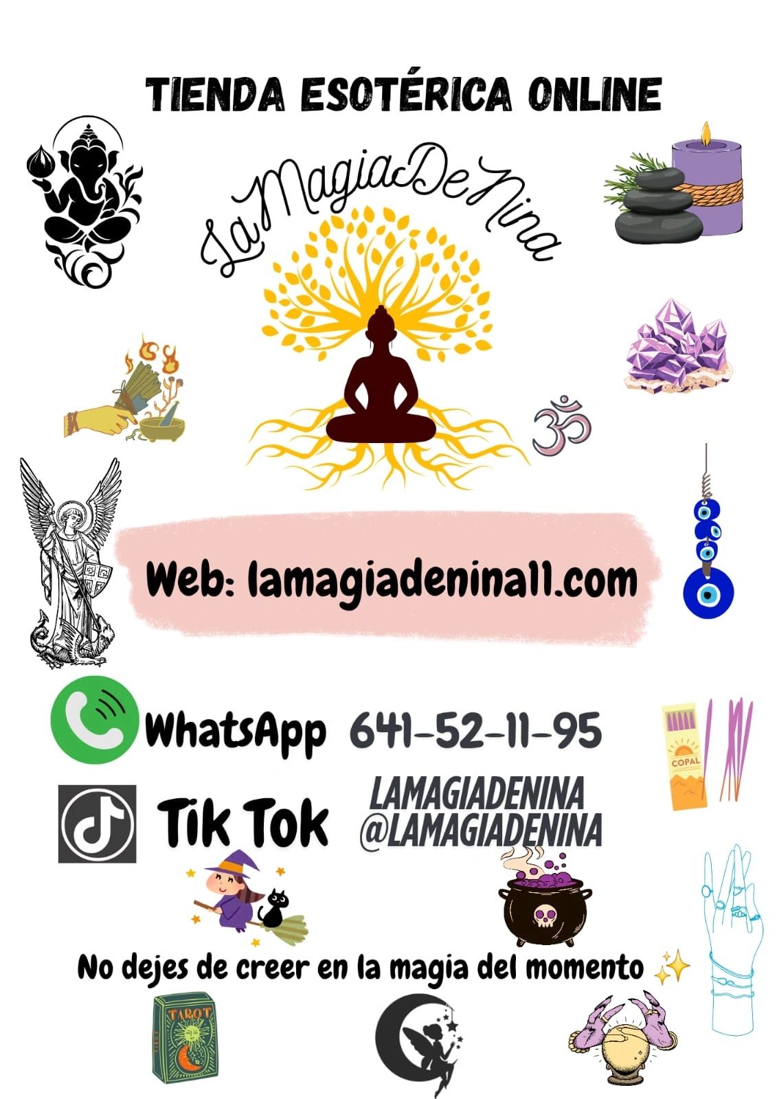 Ganesha, budha, tarot, oraculo, velas, ojo turco, incienso, figuras, minerales, joyas, atados, spray