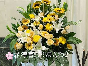 帛事花籃 ,白事花籃,帛事花牌,白事花牌