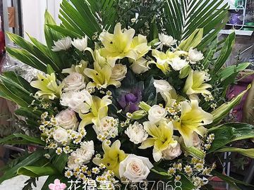 帛事花籃 ,白事花籃,帛事花牌,白事花牌