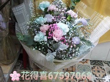 馬卡龍,康乃馨,康乃馨花束,母親節花束