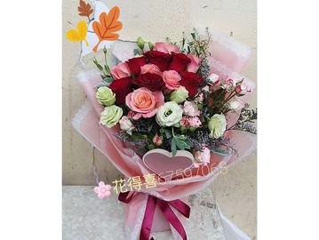 玫瑰花束,經典紅玫
