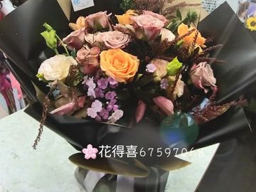 卡布奇諾玫瑰花束,卡布奇諾玫瑰,玫瑰花束