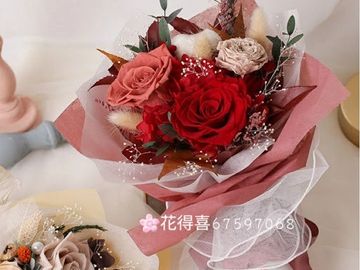 保鮮花束,紅玫瑰