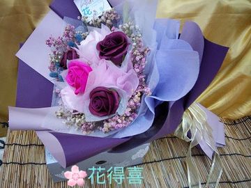 香皂玫瑰花束