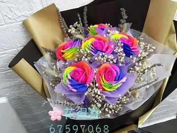 香皂花束,彩虹香皂花束