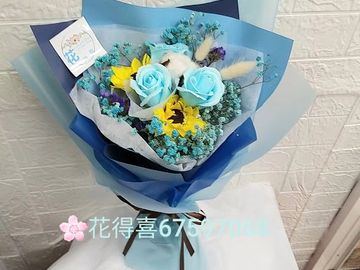 香皂花束,滿天星乾花