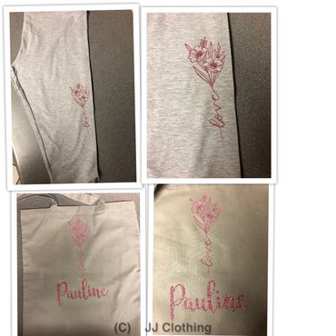 Printed item of 3/4 leggings £9 also can come with a bag with you name on to match £8
All sizes avai