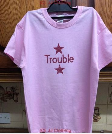 One of our Trouble brand t-shirts for kids £10
Other colours available
Various sizes available