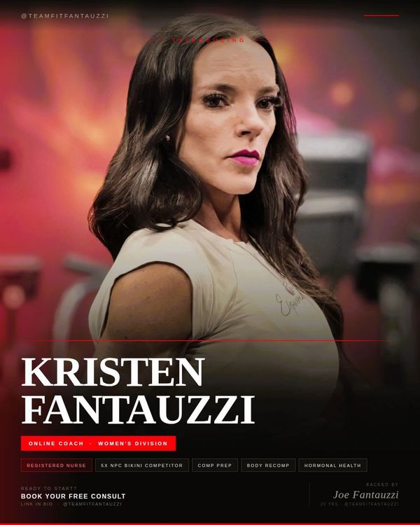 Kristen Fantauzzi, RN - online coach for women, 5x NPC Bikini national qualifier