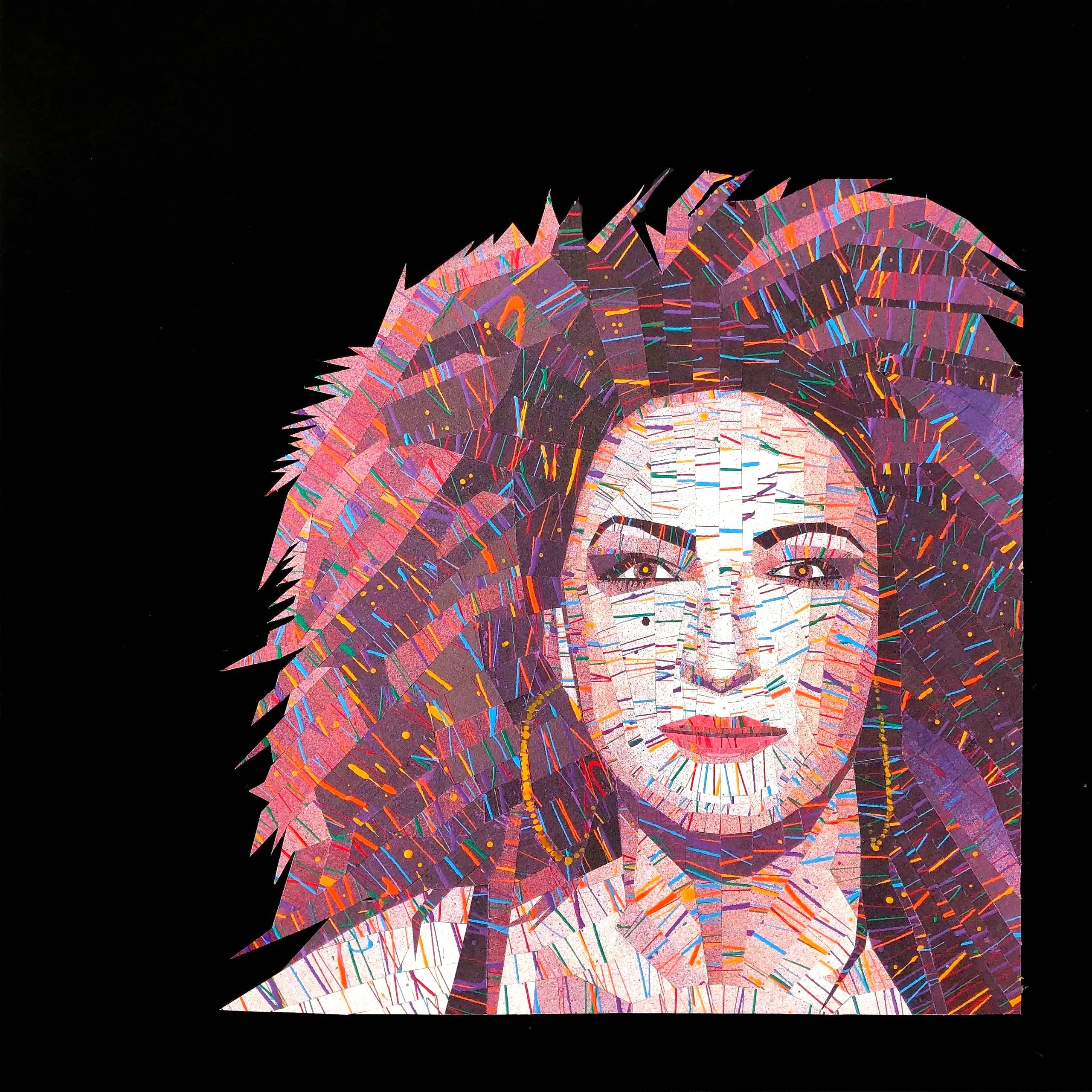 Gloria
Oil Painted Masking Tape  22" x 22" 2021
SOLD