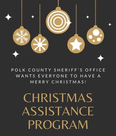 Polk County Sheriff's Office Christmas Assistance Program announcement.