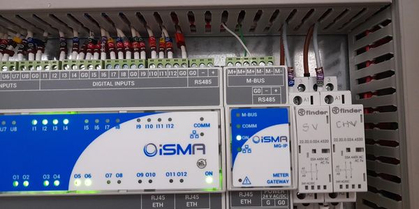 Building Management System Control Panel for Heat Pump Control in Office Block 