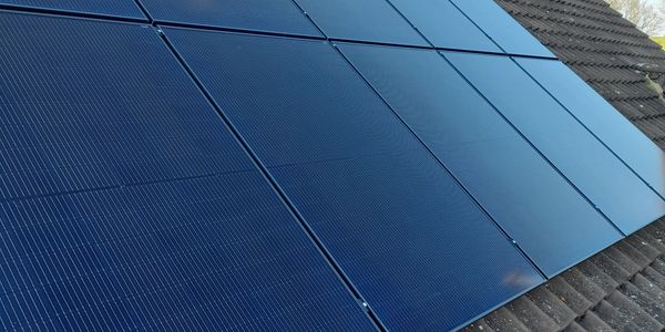 All Black Solar Panels Installed on Roof