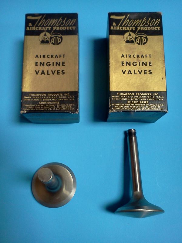 Valves for Curtiss Wright Engine Parts, T-28 Trojan, R-1820, R-2600, R-3350