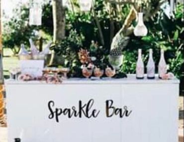 sparkle bar custom laser cut wooden black acrylic lettering words