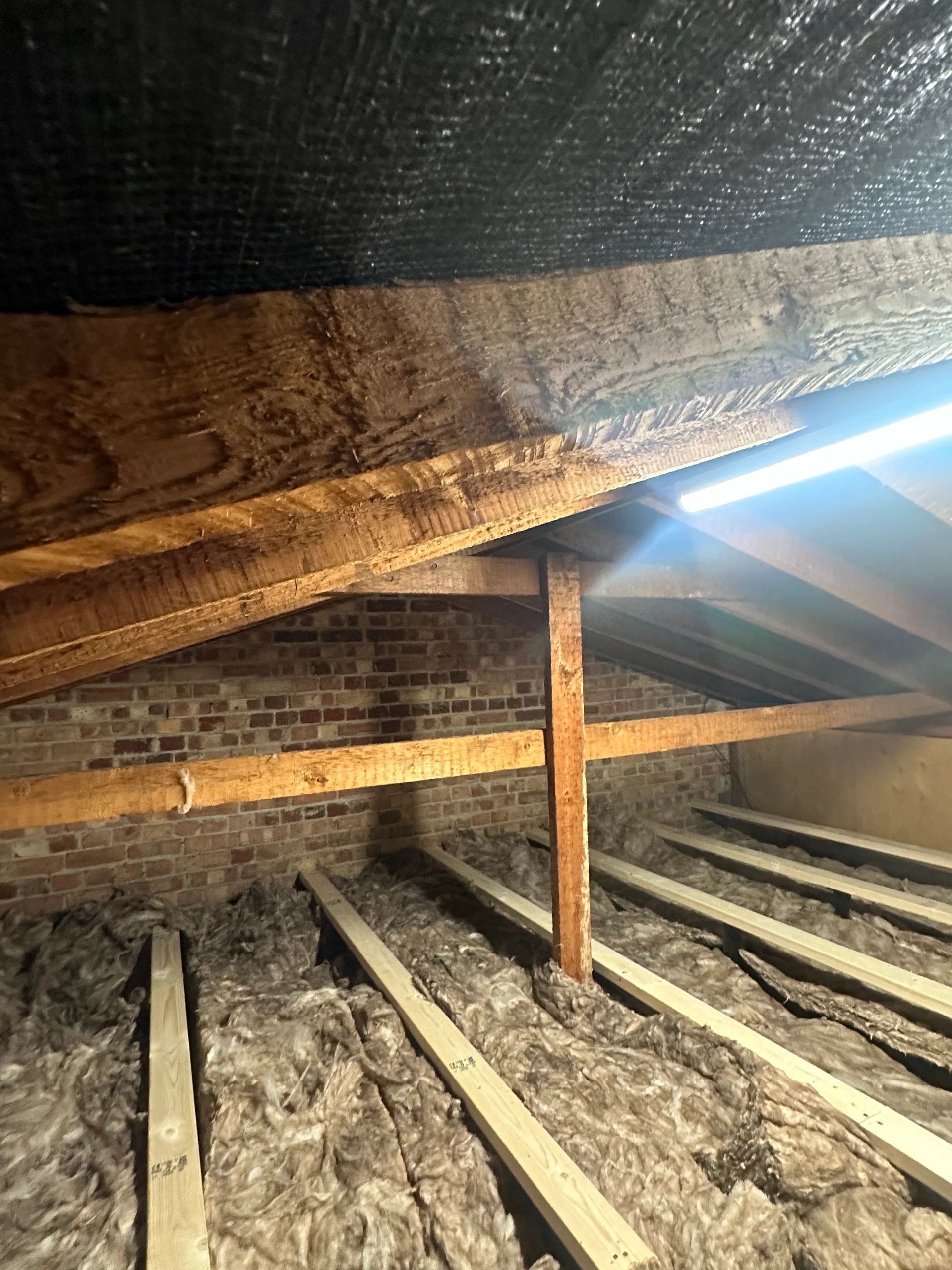 We insulated the loft to recommended levels before installing the loft boards  #insulation