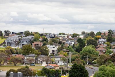 View of Pascoe Vale rooftops near Moonee Ponds Creek - window cleaning Pascoe Vale