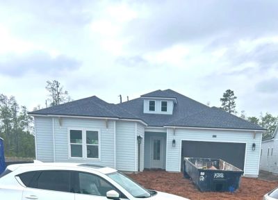 Single-story Toll Brothers home under construction at Newbrook in SilverLeaf, St. Augustine, FL 3209