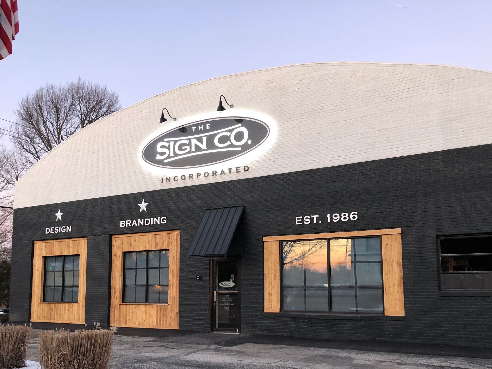 the sign company store front