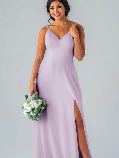 spaghetti strap bridesmaid dress