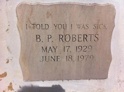 Funny headstone in Key West Cemetary