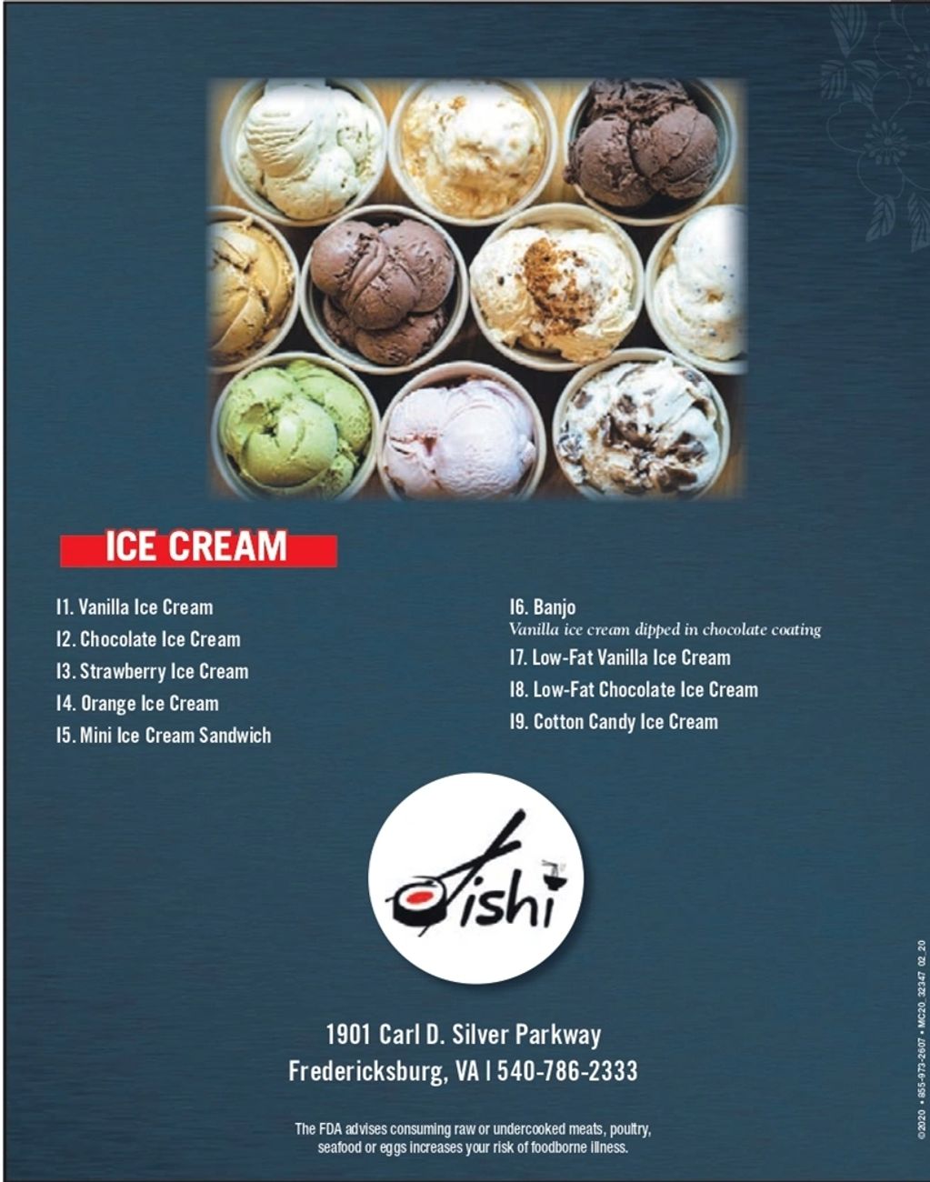 Lunch Selection: Ice Cream