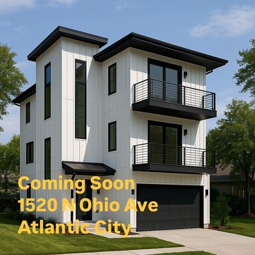 custom modern california 4 story home under construction 1520 N Ohio Ave Atlantic City NJ 08401