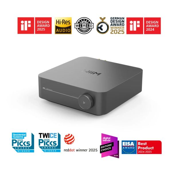 Wiim WAD Aero Pro audio device with multiple design awards.