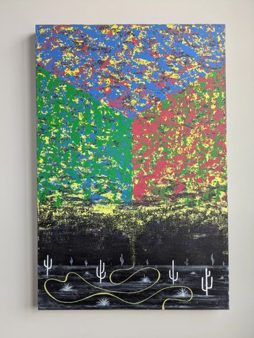 Desolate Instruction - Acrylic on Canvas 24" x 36"