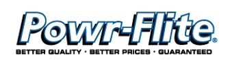 Powr-flite logo. QMI is an authorized distributor.