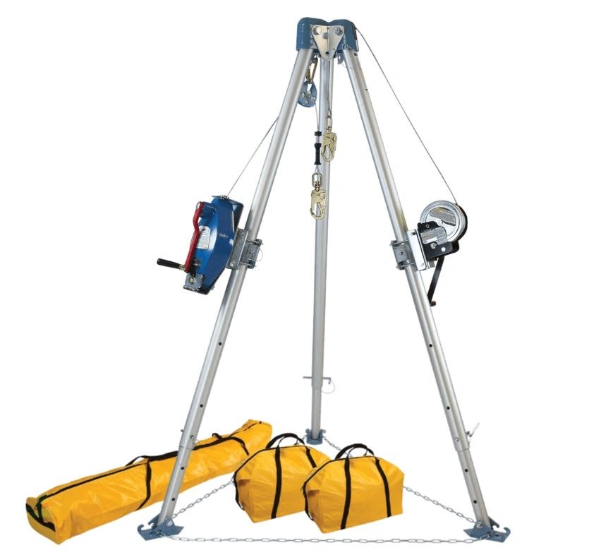 Confined Space Tripod with SRL-R and winch, confined space equipment