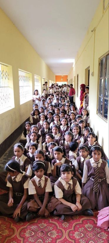 Carmel Mission Secular School Bihar. India. Run by Ms. Binny James. India Christian Ministries.