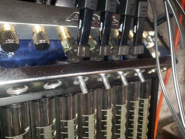 GDI, Gas Direct Injection, injectors under pressure during leak testing