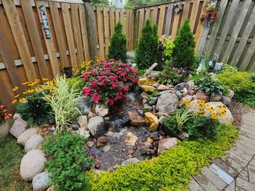 Small space, no problem.  Customized water features can fit in any shape or size