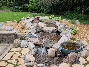 Space-Saving: Pondless waterfalls require less space than traditional ponds, making them suitable fo